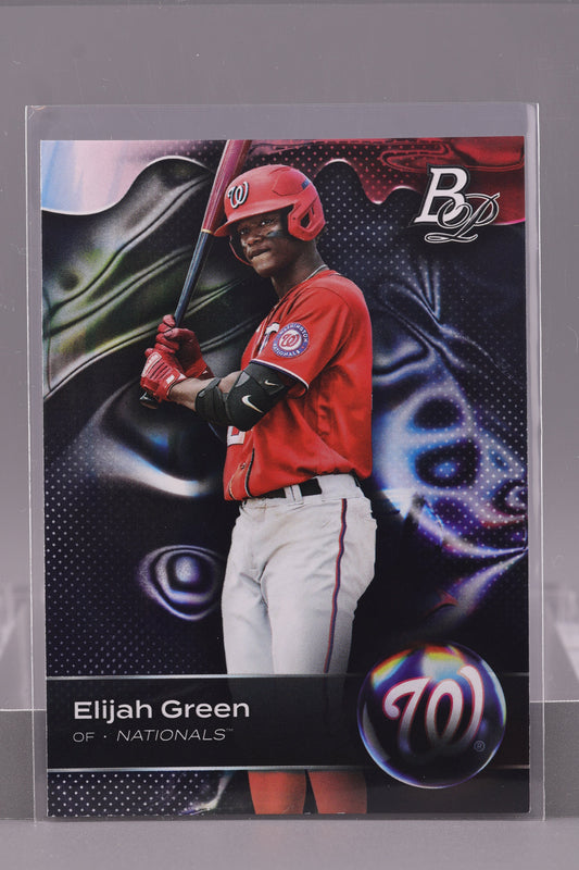 Elijah Green 2023 Bowman Platinum Top Prospects  #TOP-67        Washington Nationals