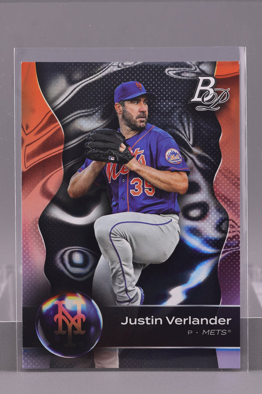 Justin Verlander 2023 Bowman Platinum  #21        New York Mets