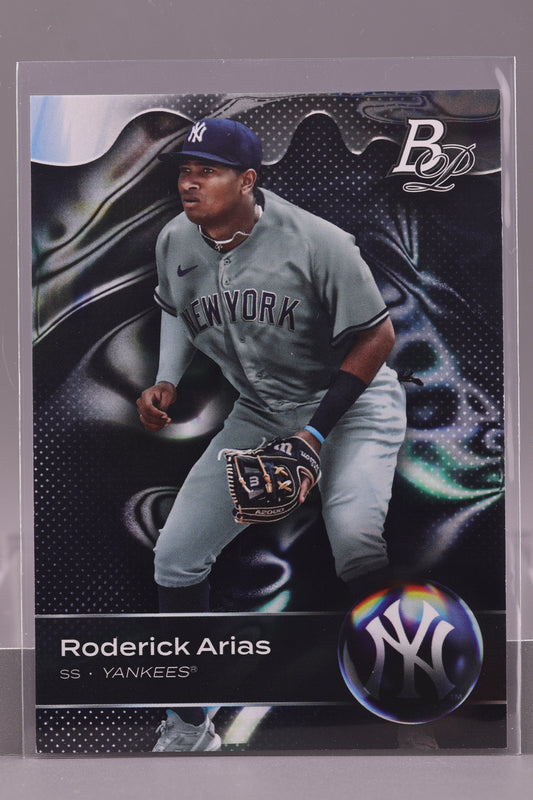 Roderick Arias 2023 Bowman Platinum #TOP-43 Top Prospects        New York Yankees