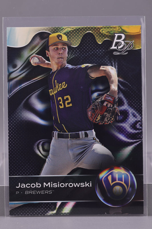 Jacob Misiorowski 2023 Bowman Platinum #TOP-69 Top Prospects        Milwaukee Brewers