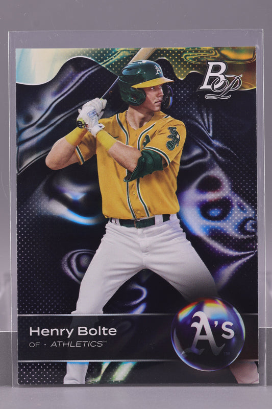 Henry Bolte 2023 Bowman Platinum #TOP-30 Top Prospects        Oakland Athletics