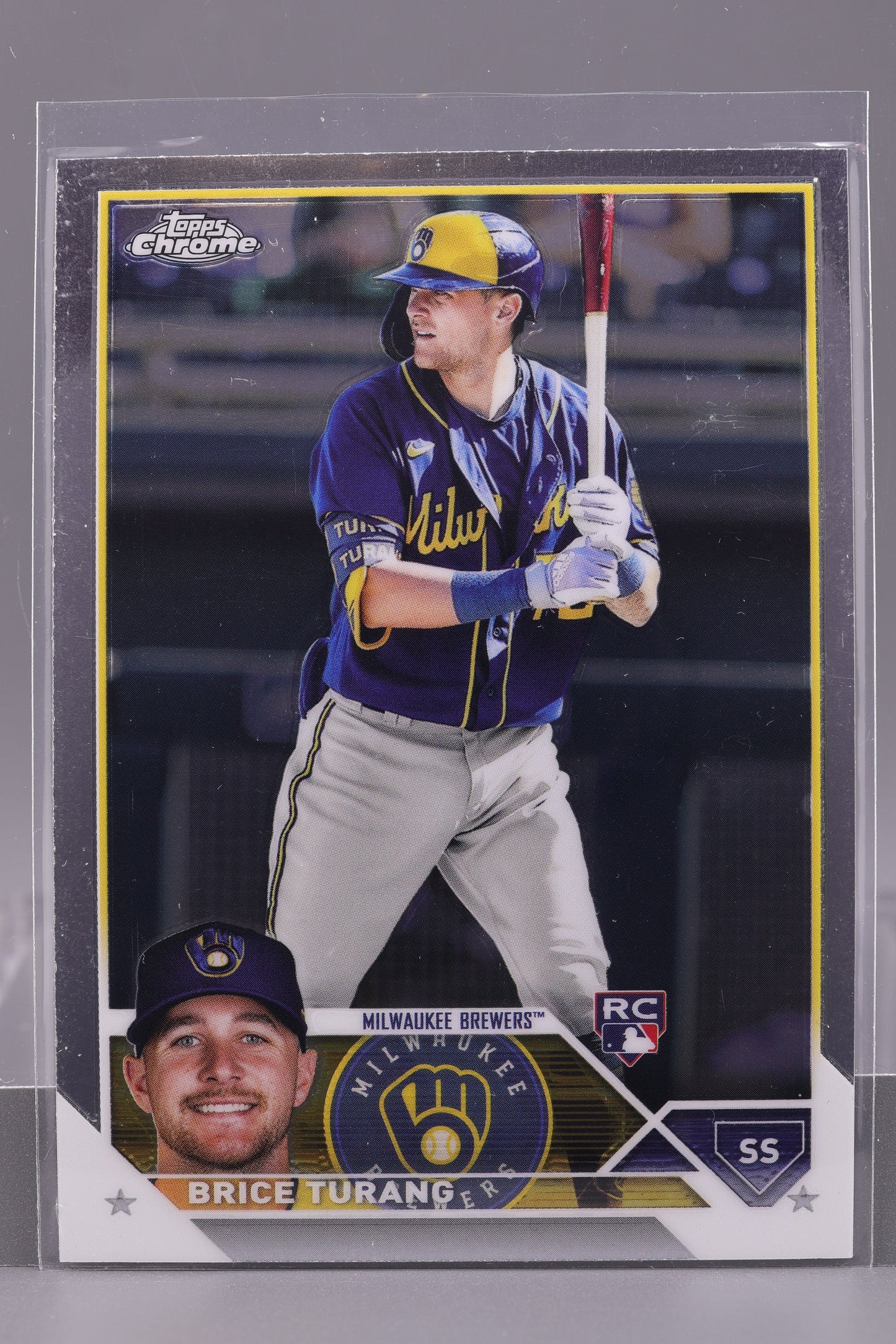 Brice Turang 2023 Topps Chrome #170         Milwaukee Brewers