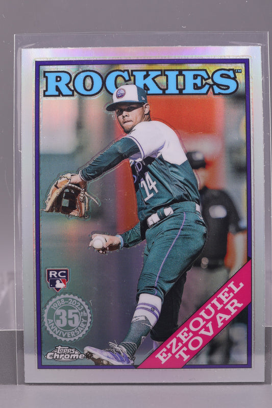 Ezequiel Tovar 2023 Topps Chrome #6 35th anniversary Refractor        Colorado Rockies