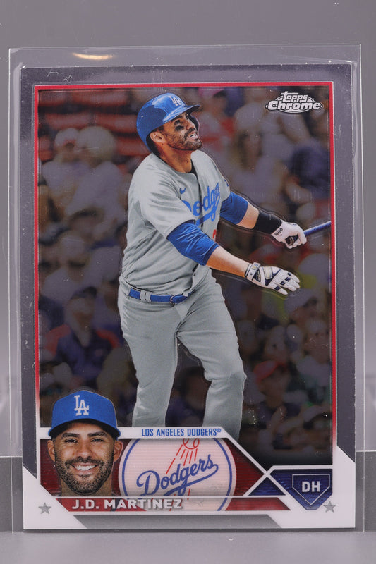 J.D. Martinez 2023 Topps Chrome #98         Los Angeles Dodgers