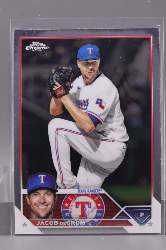 Jacob deGrom 2023 Topps Chrome #12         Texas Rangers