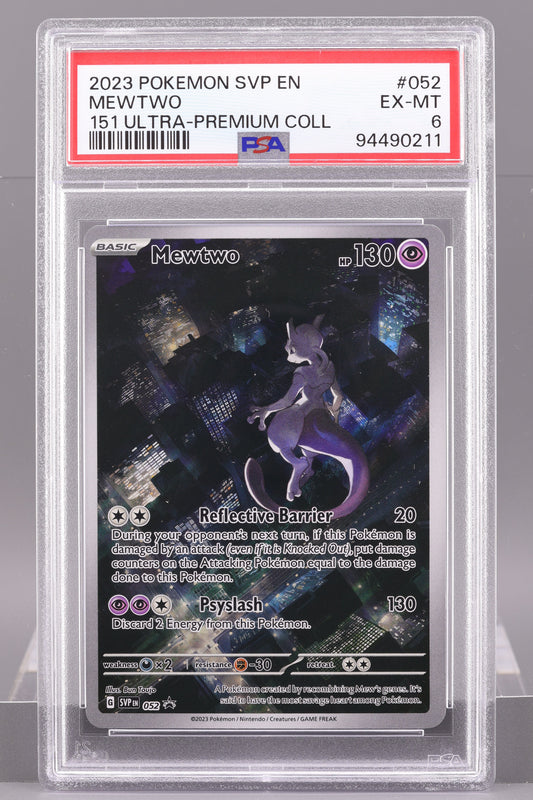 Mewtwo 2023 151 Ultra Premium Collection  #52    PSA 6   Black Star Promo