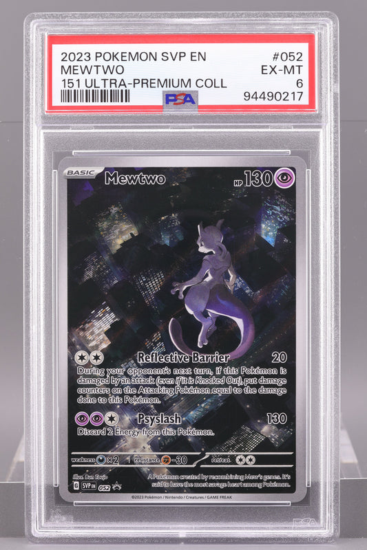 Mewtwo 2023 151 Ultra Premium Collection  #52    PSA 6   Black Star Promo