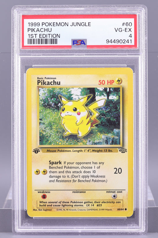 Pikachu 1999 Jungle  #60    PSA 4   1st Edition