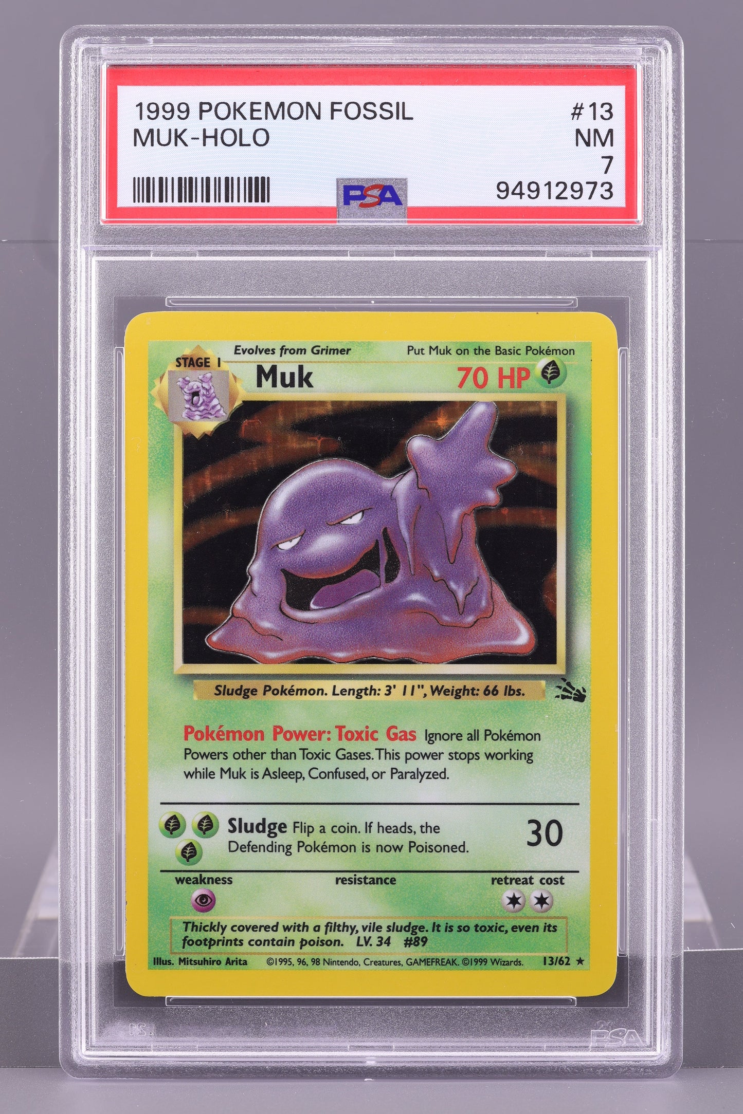 Muk 1999 Fossil  #13    PSA 7