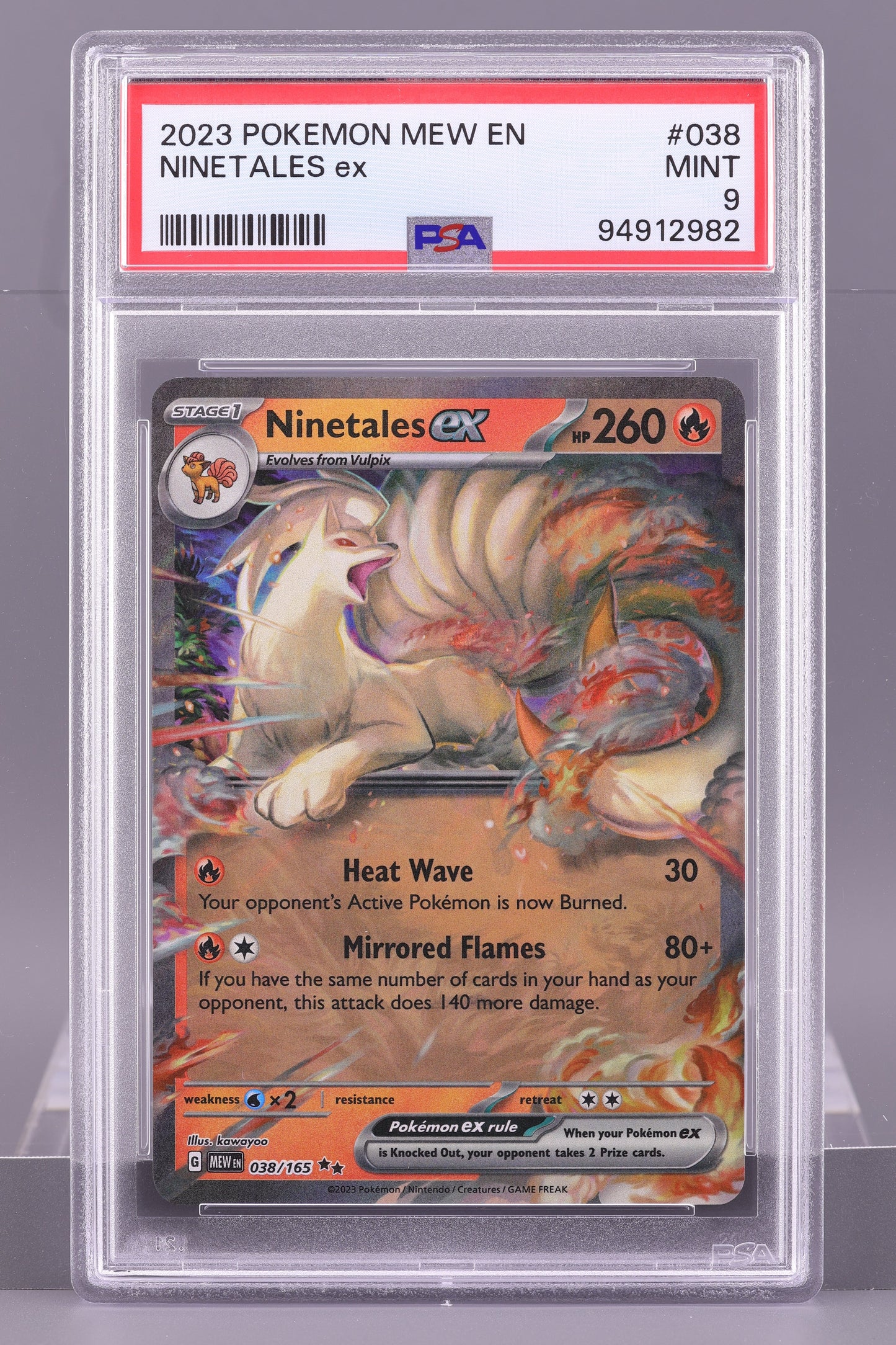 Ninetales Ex 2023 Scarlet & Violet Series - Scarlet & Violet - 151 MEW en #38    PSA 9