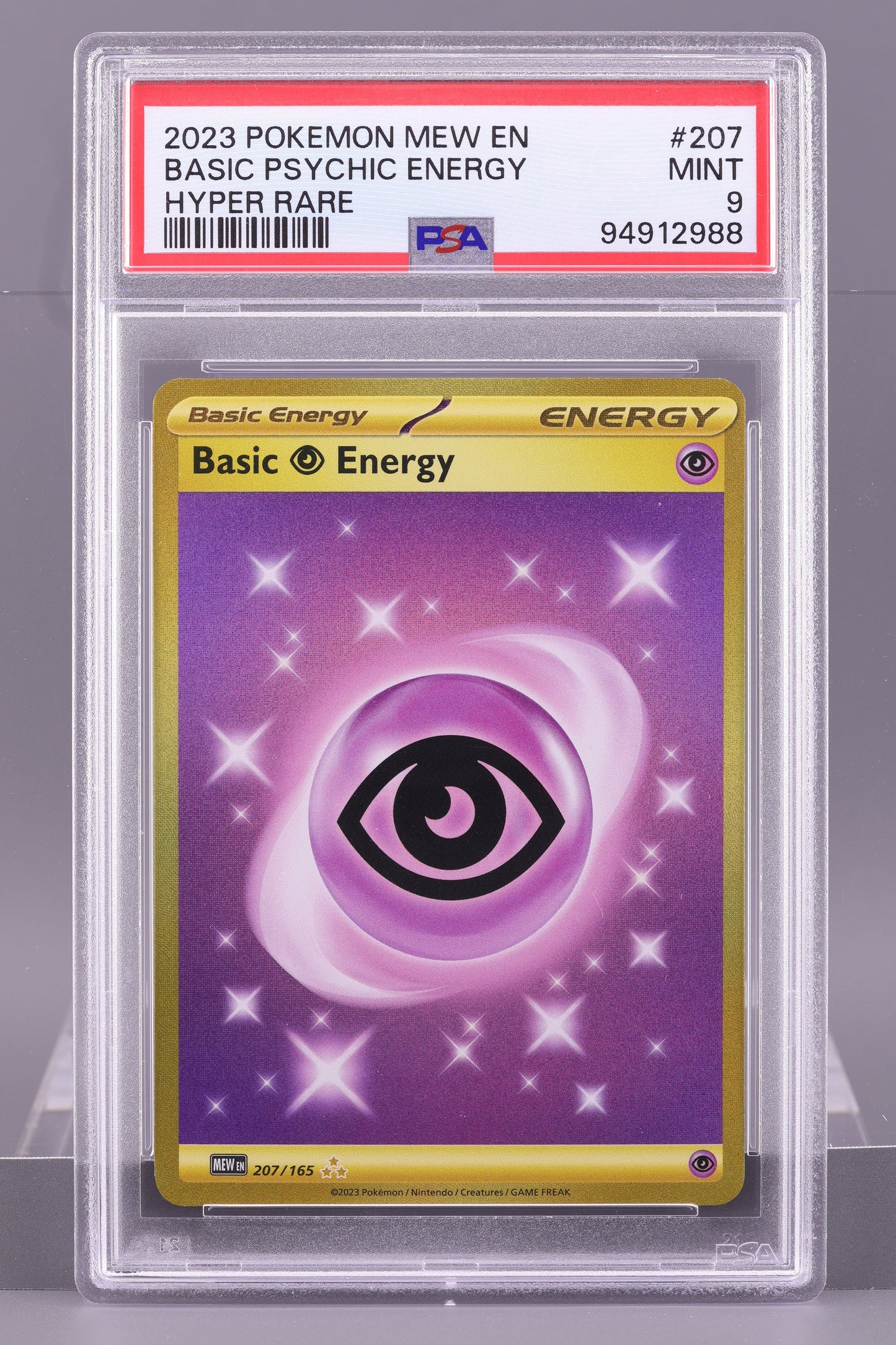 Basic Psychic Energy 2023 Scarlet & Violet  151 MEW en #207    PSA 9   Hyper Rare