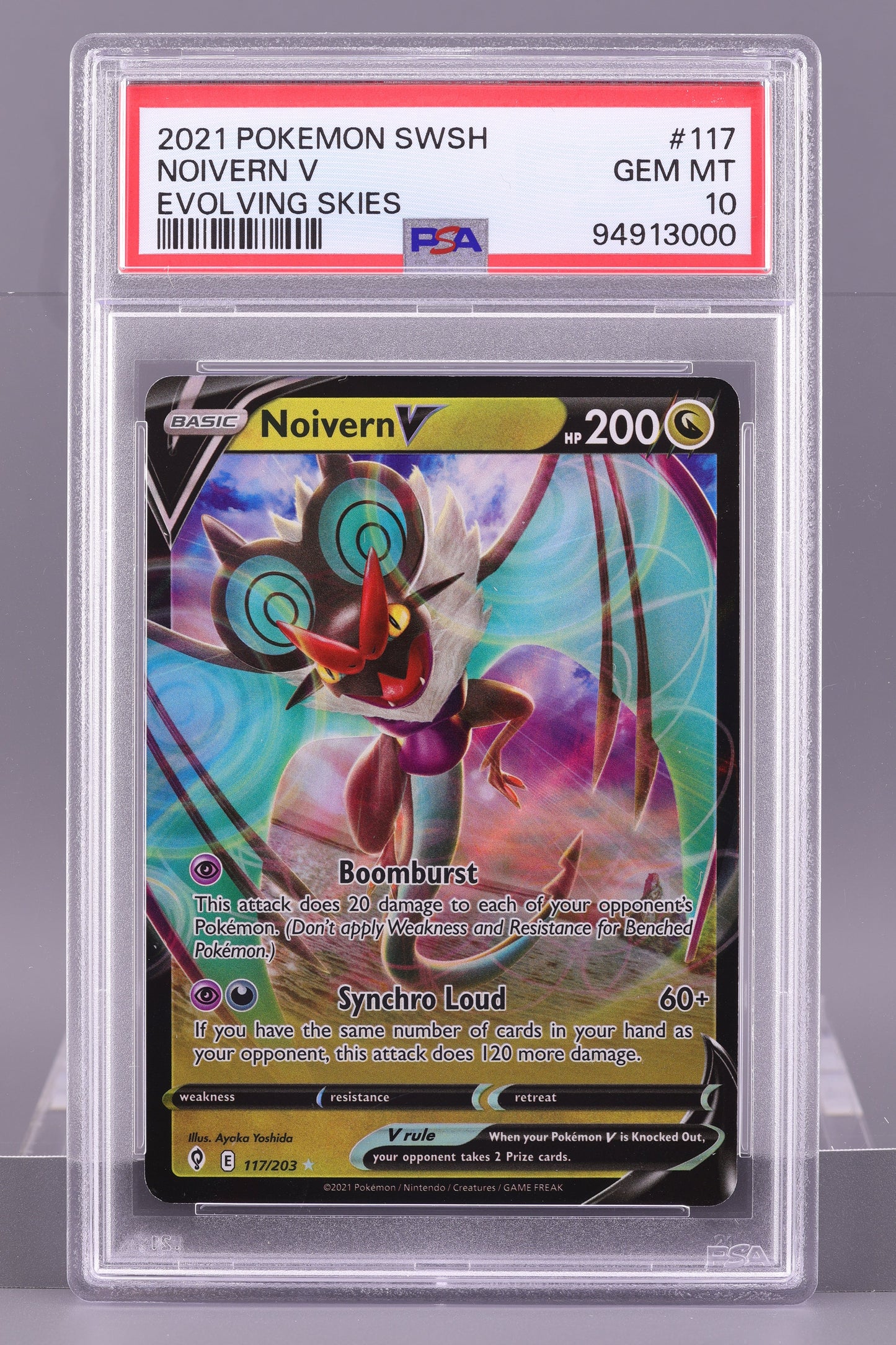 Noivern V 2021 Sword & Shield - Evolving Skies  #117    PSA 10