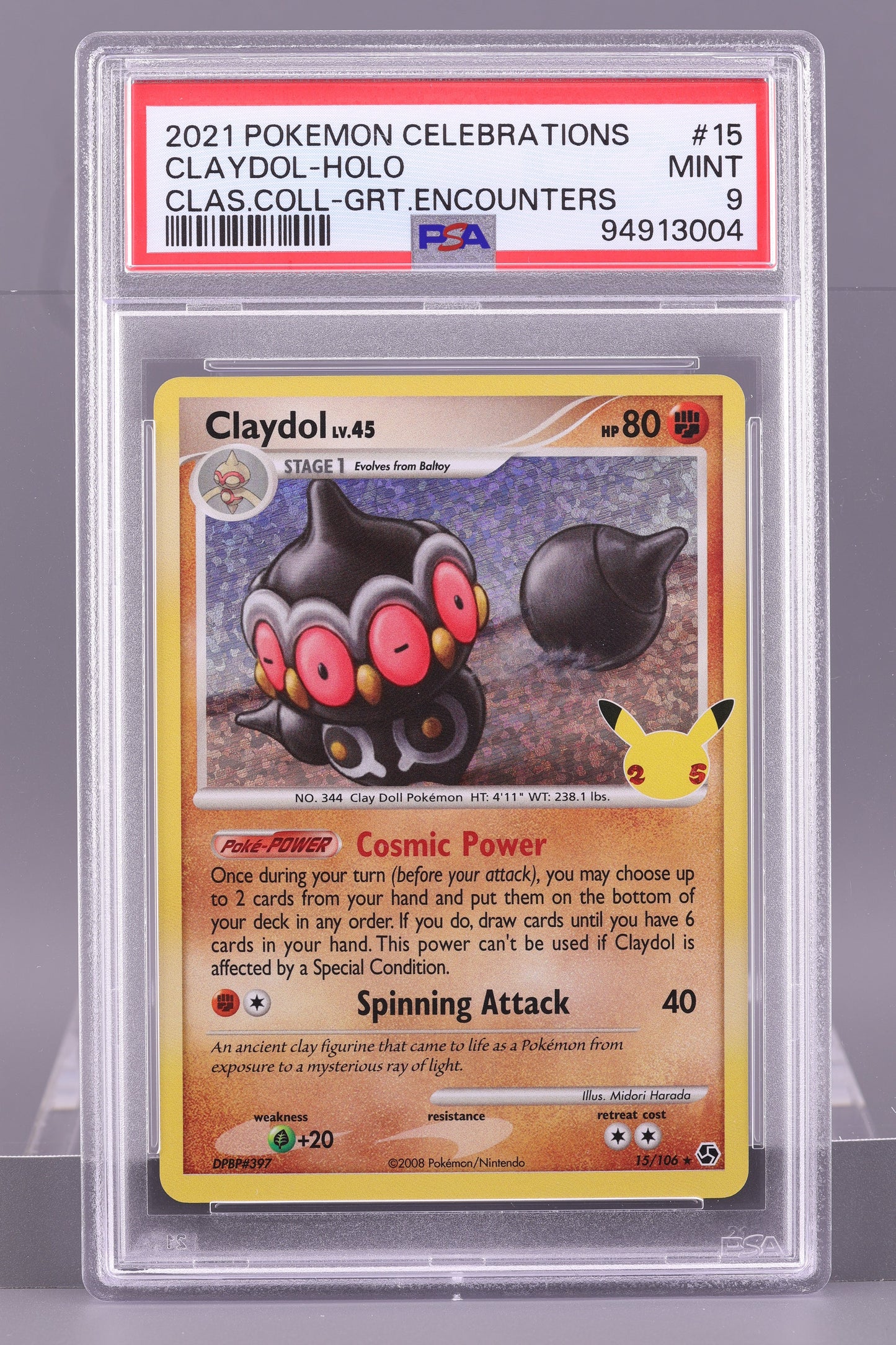 Claydol 2021 Celebrations #15    PSA 9