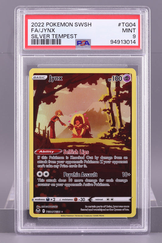 Jynx 2022 Sword & Shield Silver Tempest #TG04    PSA 9