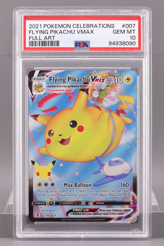 Flying Pikachu VMAX 2021 Celebrations  #7    PSA 10