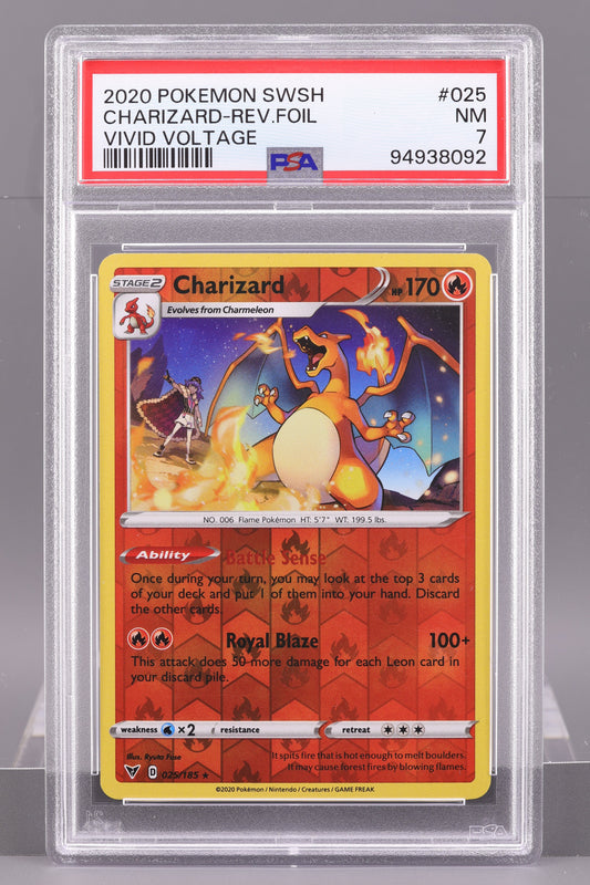 Charizard 2020 Vivid Voltage  #25    PSA 7