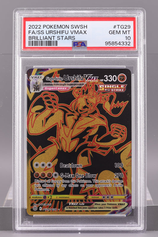 Single Strike Urshifu VMAX 2022 Brilliant Stars #TG29 SWSH    PSA 10