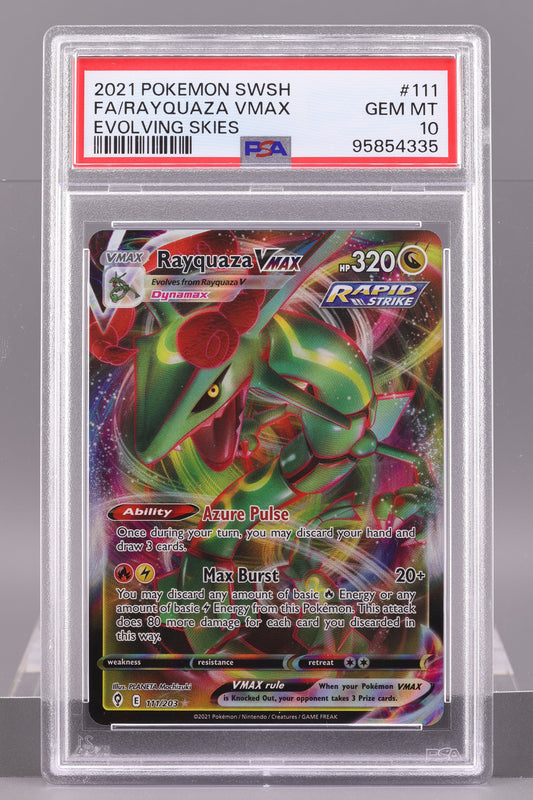 Rayquaza VMAX 2021 Evolving Skies #111 SWSH    PSA 10