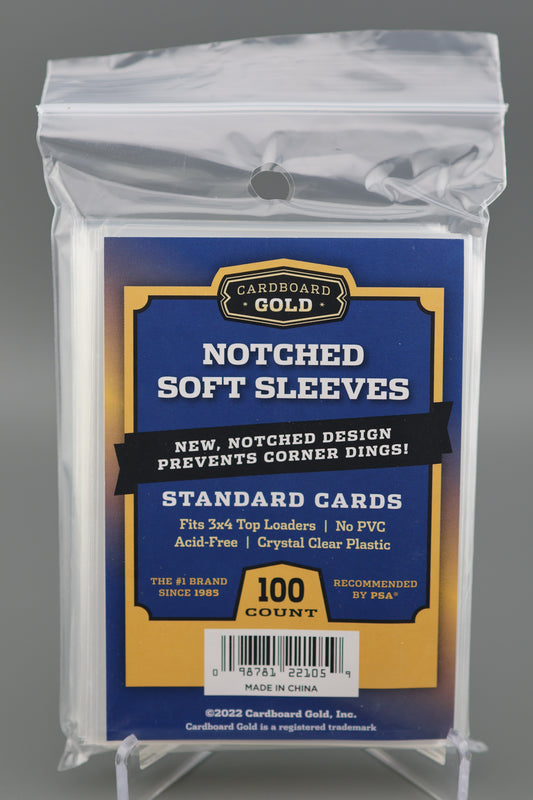 Notched Card Sleeves - Standard/Regular (1 pack/100 count)