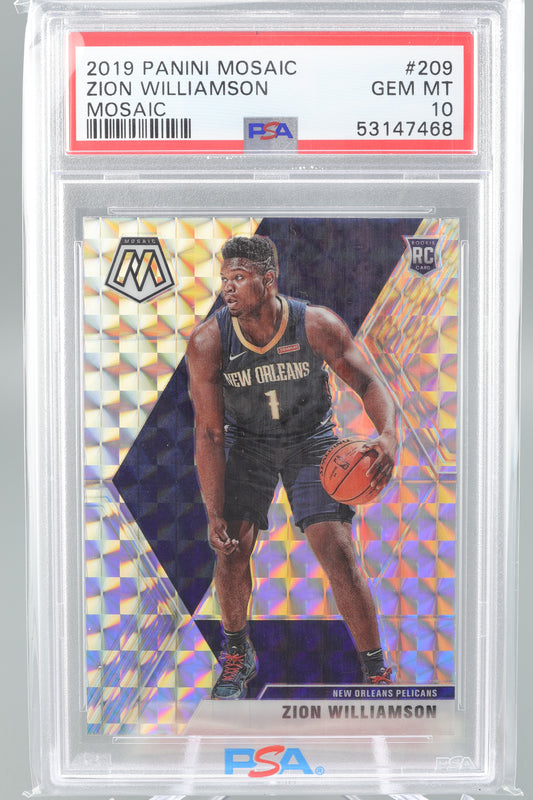 Zion Williamson 2019 Mosaic #209 Mosaic New Orleans Pelicans