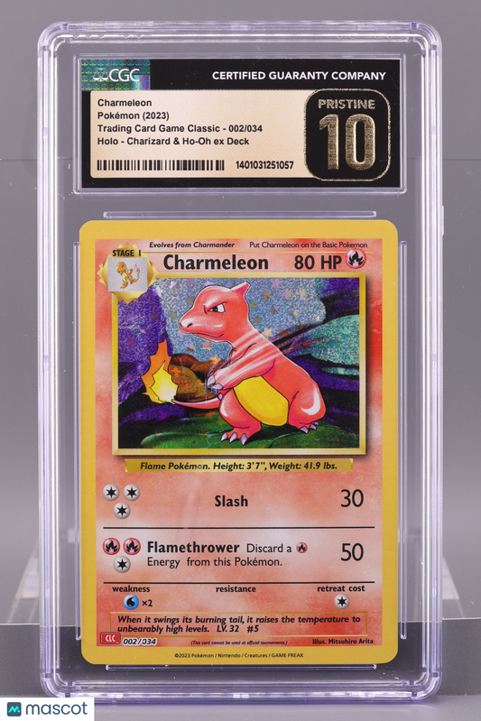 Charmeleon 2023 Charizard & Ho-Oh ex Deck  #2    CGC  Pristine 10