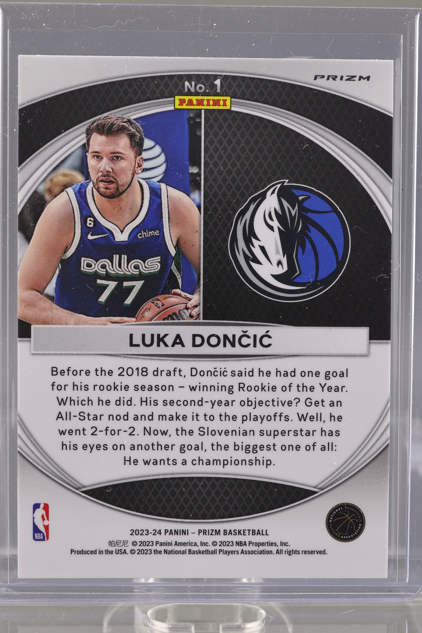 Luka Doncic 2023-24 Panini Prizm Global Reach  #77        Dallas Mavericks