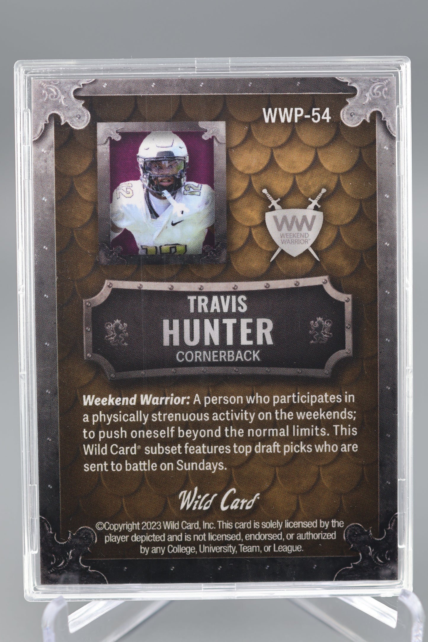 Travis Hunter 2023 Wild Card #WWP-54 5/8 Weekend Warrior SP Promo Colorado