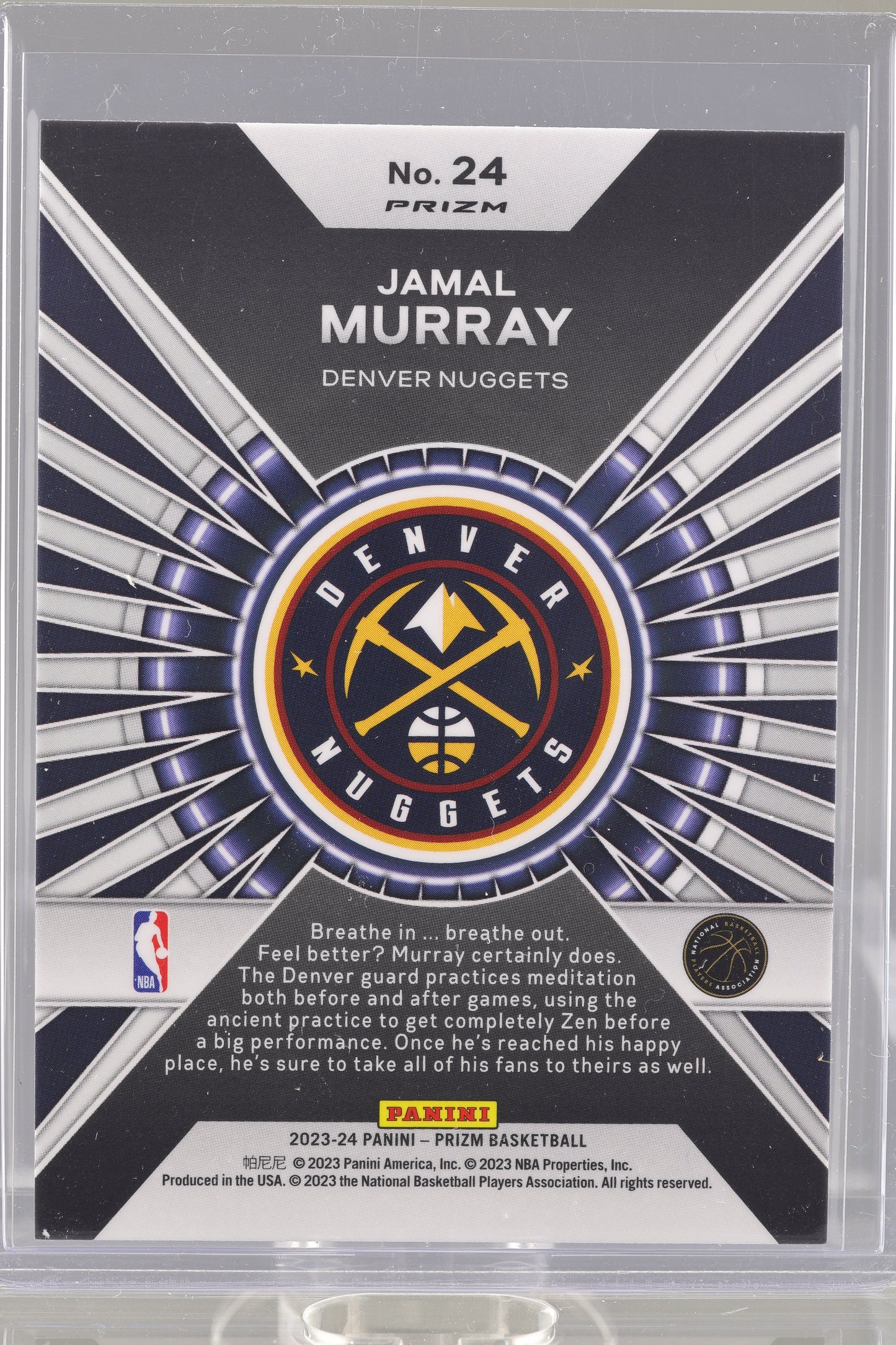 Jamal Murray 2023-24 Panini Prizm Dominance  #24        Denver Nuggets