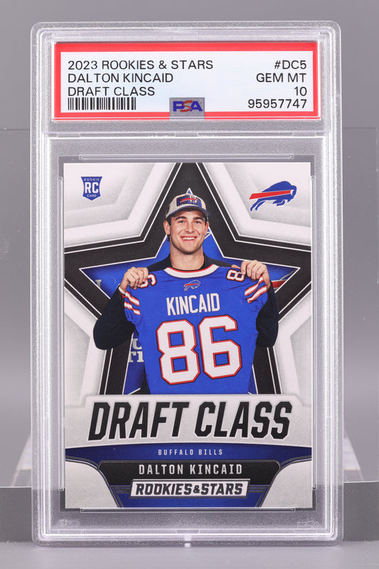 Dalton Kincaid 2023 Panini Rookies & Stars Draft Class #DC5 PSA 10 POP 3