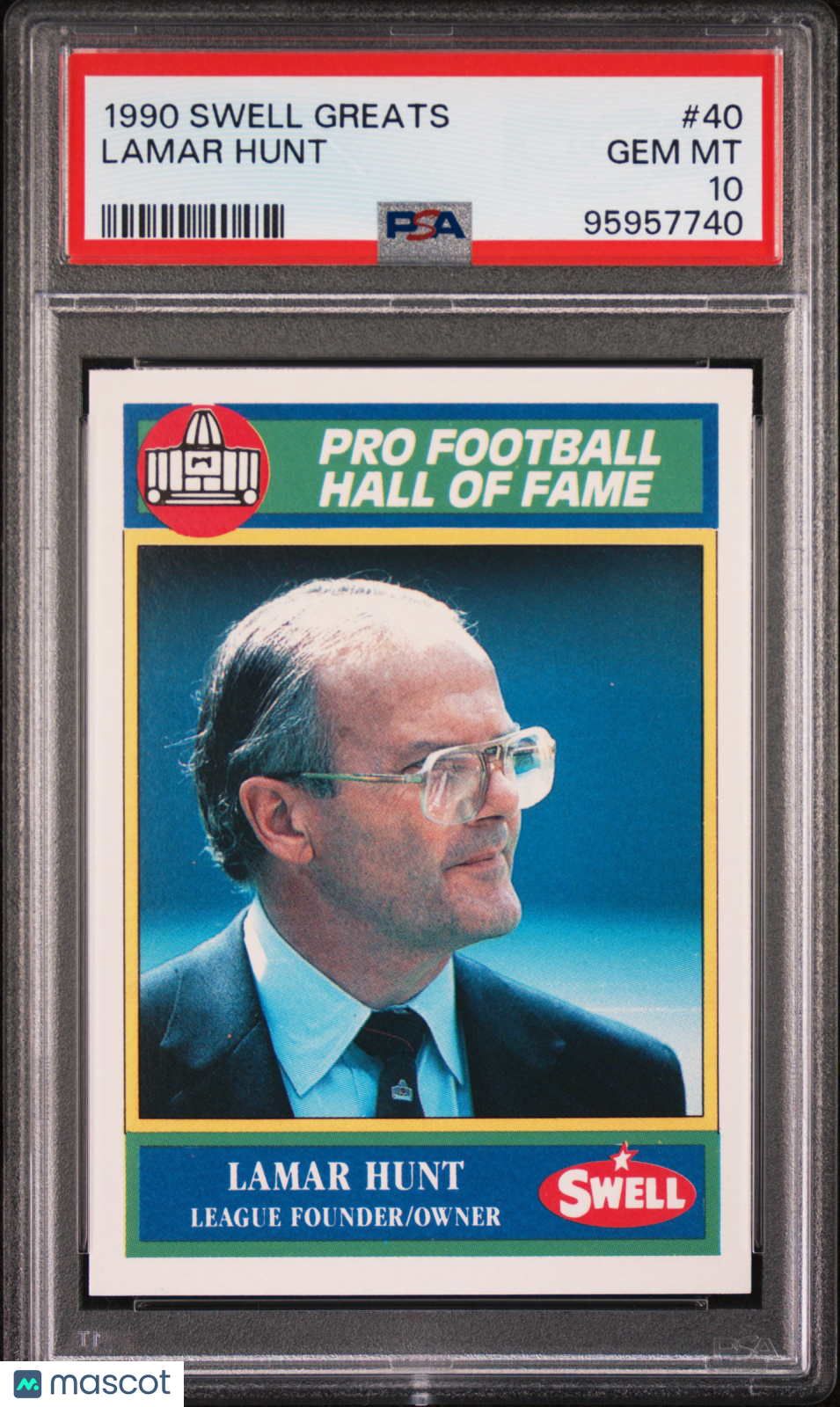 Lamar Hunt 1990 Swell Greats #40 PSA 10 POP 1