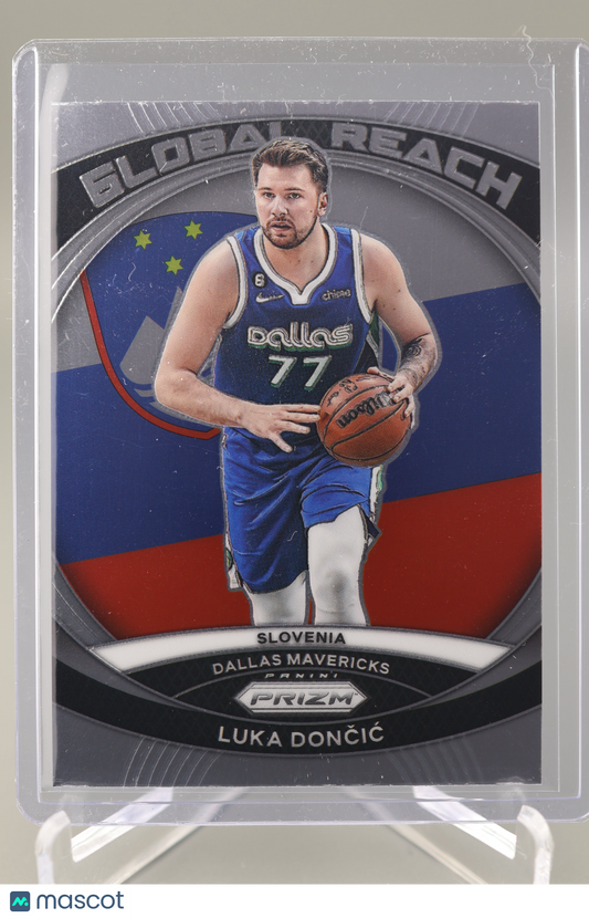 Luka Doncic 2023-24 Prizm #1 Global Reach Dallas Mavericks