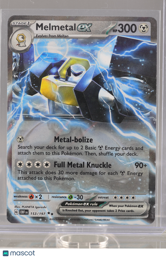 Melmetal EX 2023 Pokemon TCG Obsidian Flames #153