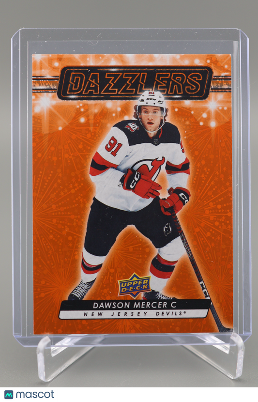 Dawson Mercer 2023-24 Upper Deck Series 2 #DZ72 Dazzlers Orange NJ Devils