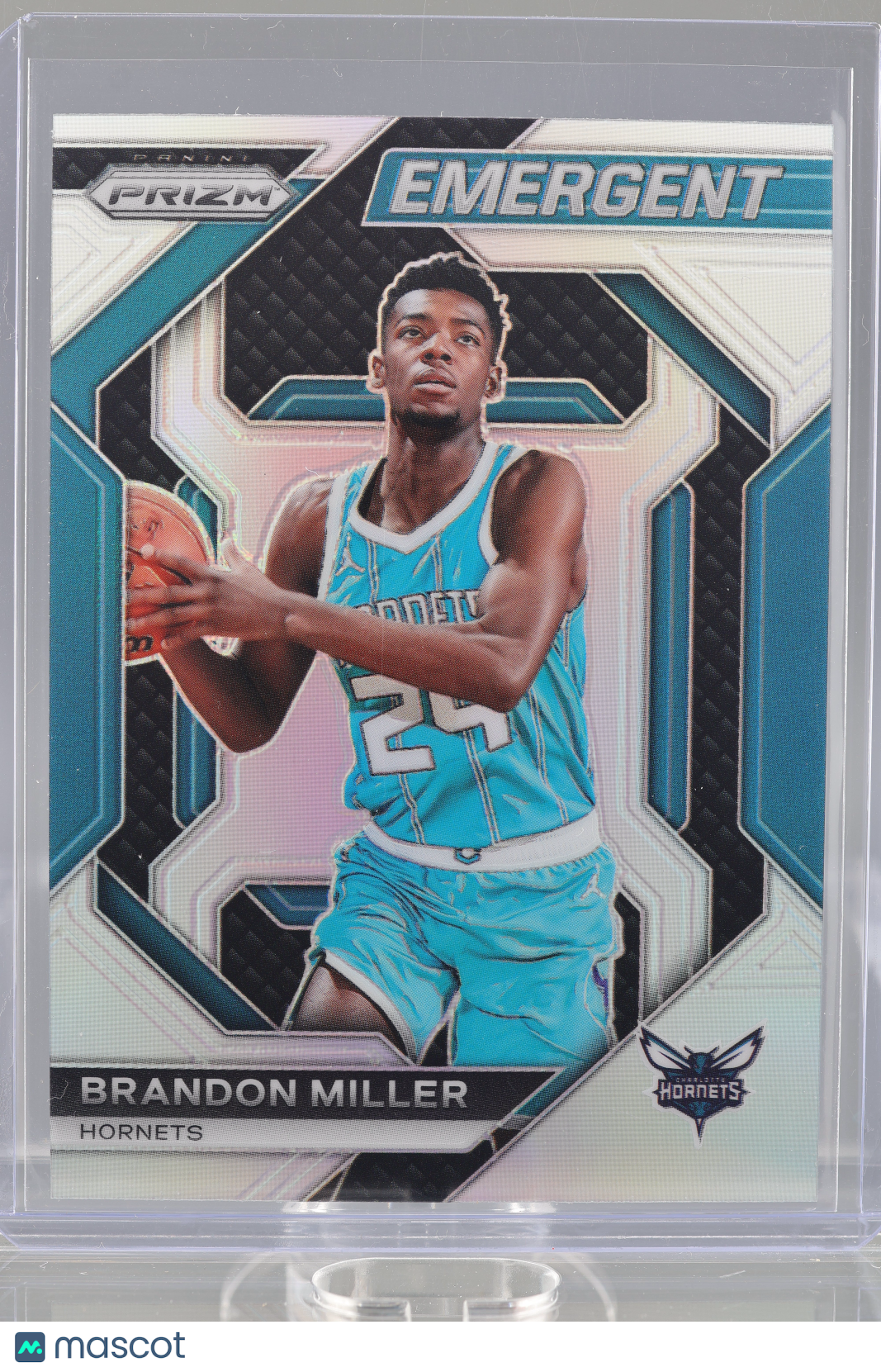 Brandon Miller 2023-24 Panini Prizm Emergent #17 RC Charlotte Hornets