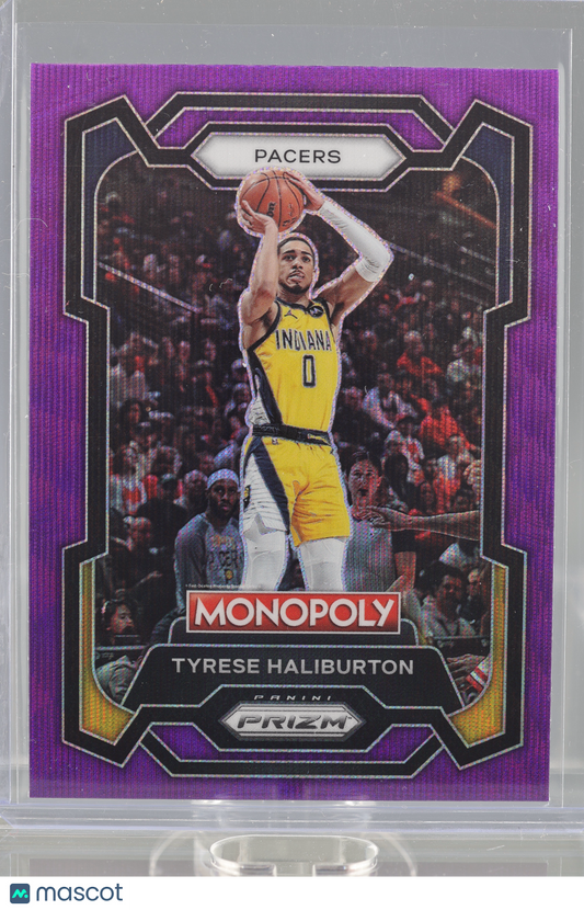 Tyrese Haliburton 2023 Panini Prizm Monopoly Purple  #34       Indiana Pacers