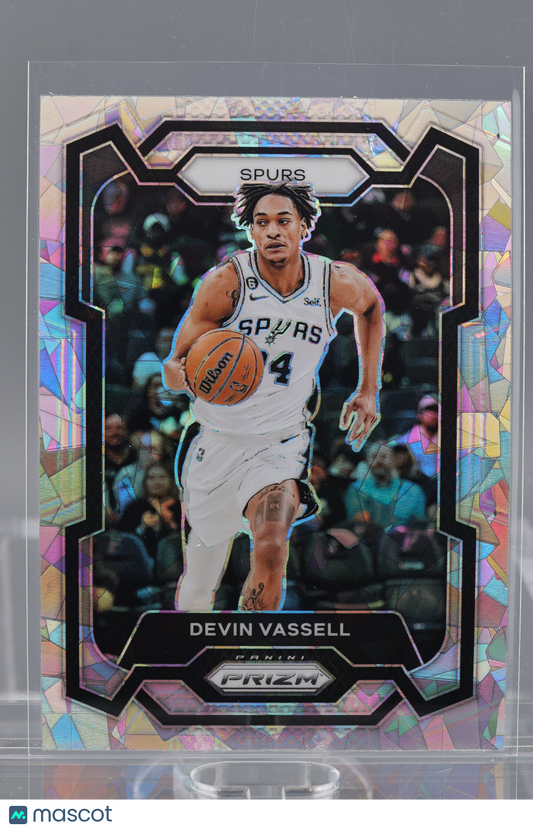 Devin Vassell 2023-24 Panini Prizm Cracked Ice  #95        San Antonio Spurs