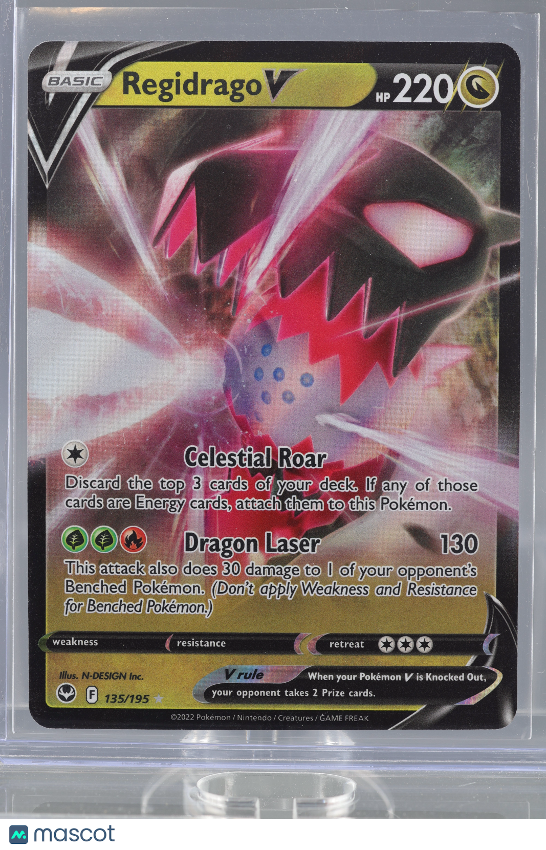 Regidrago V 2022 Pokemon TCG Silver Tempest #135