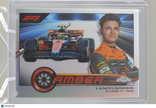 Lando Norris 2023 Topps Chrome Formula 1 #CAM-LNI Camber McLaren F1 Team