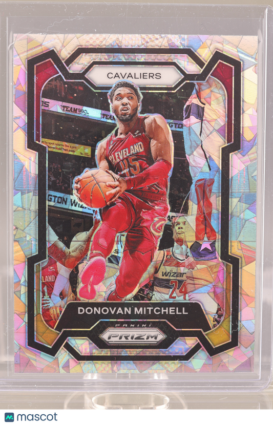 Donovan Mitchell 2024 Panini Prizm Cracked Ice #43 Cleveland Cavaliers