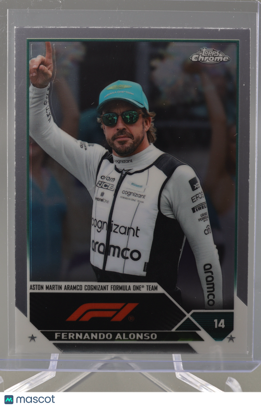 Fernando Alonso 2023 Topps Chrome Formula 1 #34 Aston Martin F1