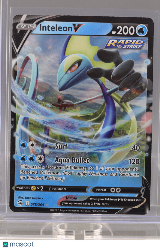 Inteleon V 2021 Pokemon TCG Fusion Strike #78