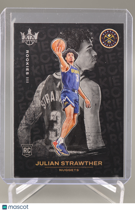 Julian Strawther 2023-24 Court Kings #155 Rookies III RC Rookie Denver Nuggets