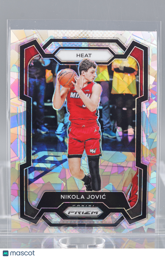 Nikola Jovic 2023-24 Panini Prizm Cracked Ice  #121        Miami Heat