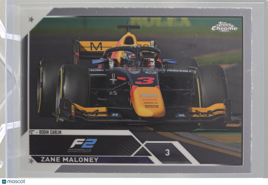 Zane Maloney 2023 Topps Chrome Formula 1  #126 RACECAR       Rodin Carlin F2