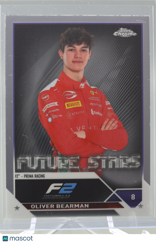 Oliver Bearman 2023 Topps Chrome Formula 1 #71 FUTURE STARS       Prema Racing