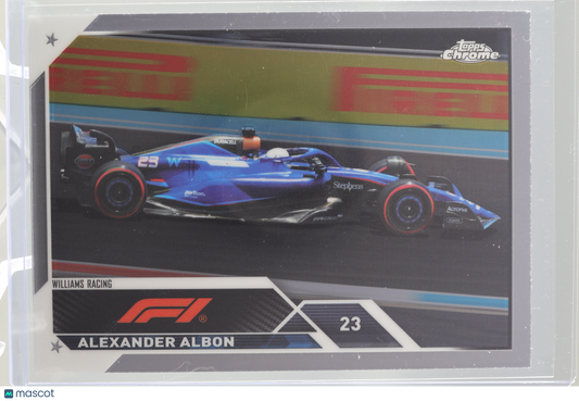 Alexander Albon 2023 Topps Chrome Formula 1  #63 RACECAR       Williams Racing