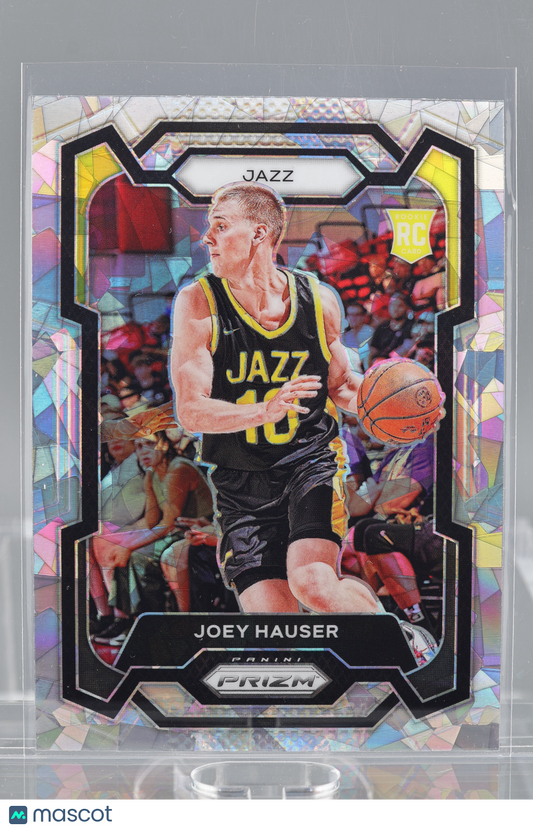 Joey Hauser 2024 Panini Prizm #293 Cracked Ice Rookie Utah Jazz