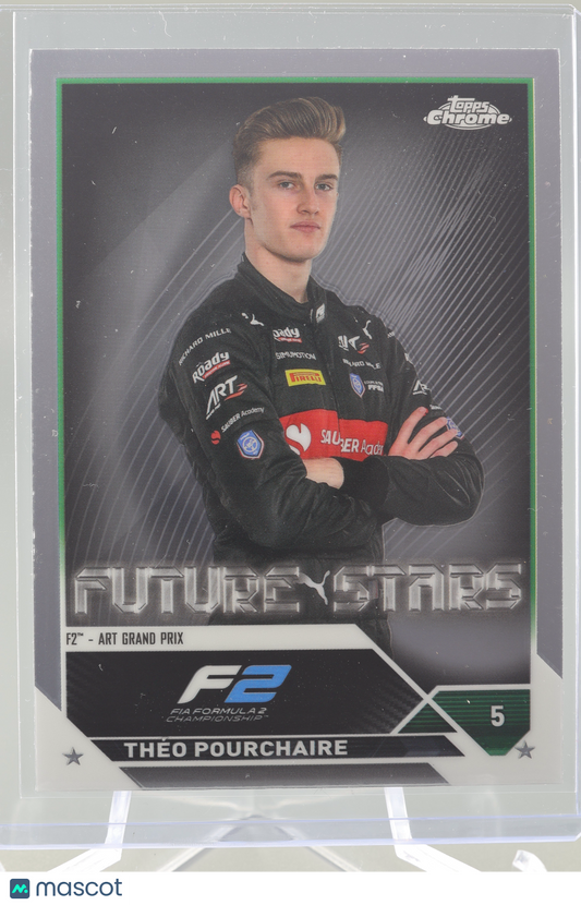 Theo Pourchaire 2023 Topps Chrome Formula 1  #78 FUTURE STARS       F2