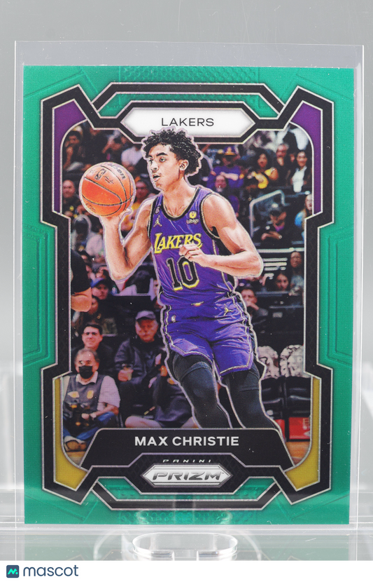 Max Christie 2023-24 Panini Prizm Green  #123        Los Angeles Lakers