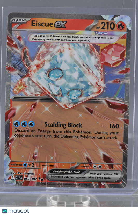 Eiscue EX 2023 Pokemon TCG Obsidian Flames #42